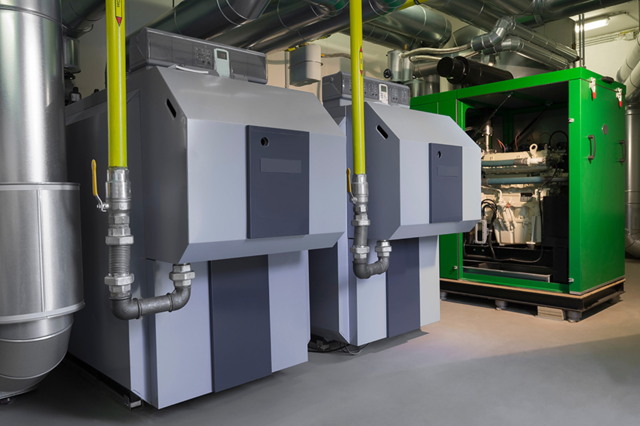 Blockheiz­kraftwerk bei Elektrotechnik Ziesmann in Hünfeld